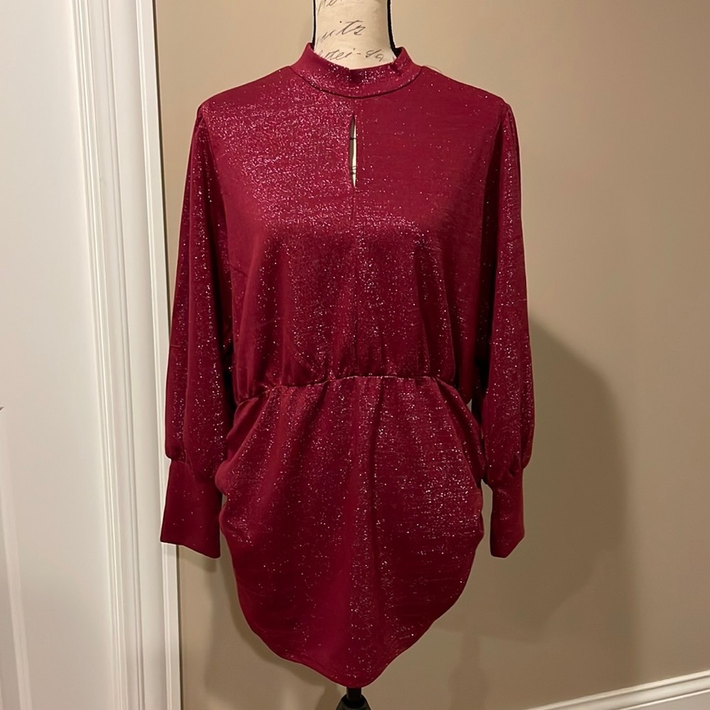 NWOT Lane Bryant holiday shimmer blouse​​